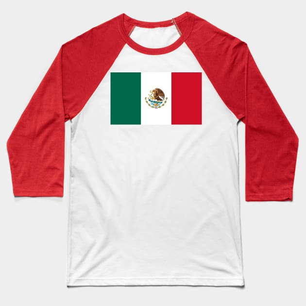 Flag of Mexico Baseball T-Shirt by BlakCircleGirl